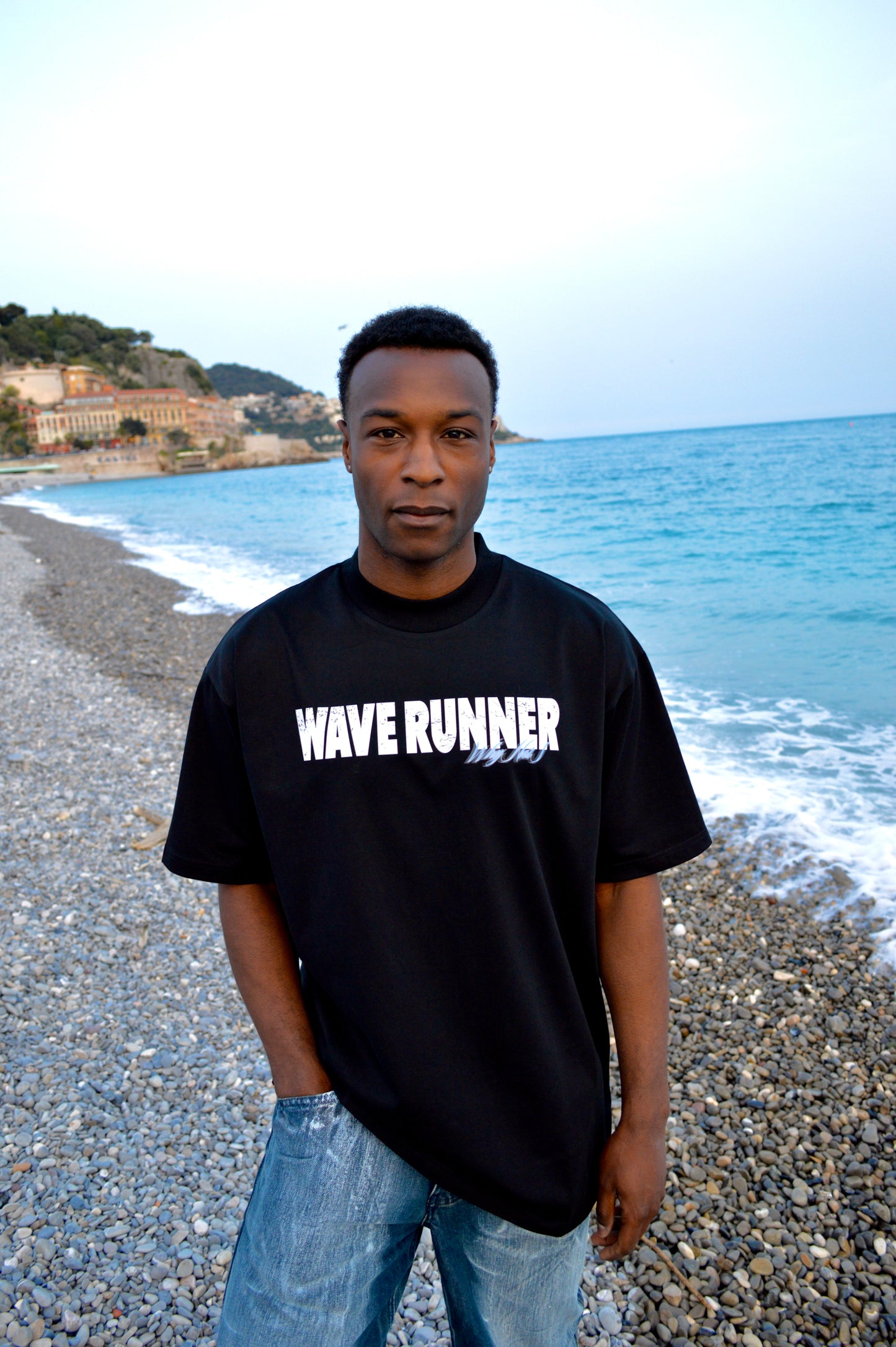 Wave Runner- Black T-SHIRT