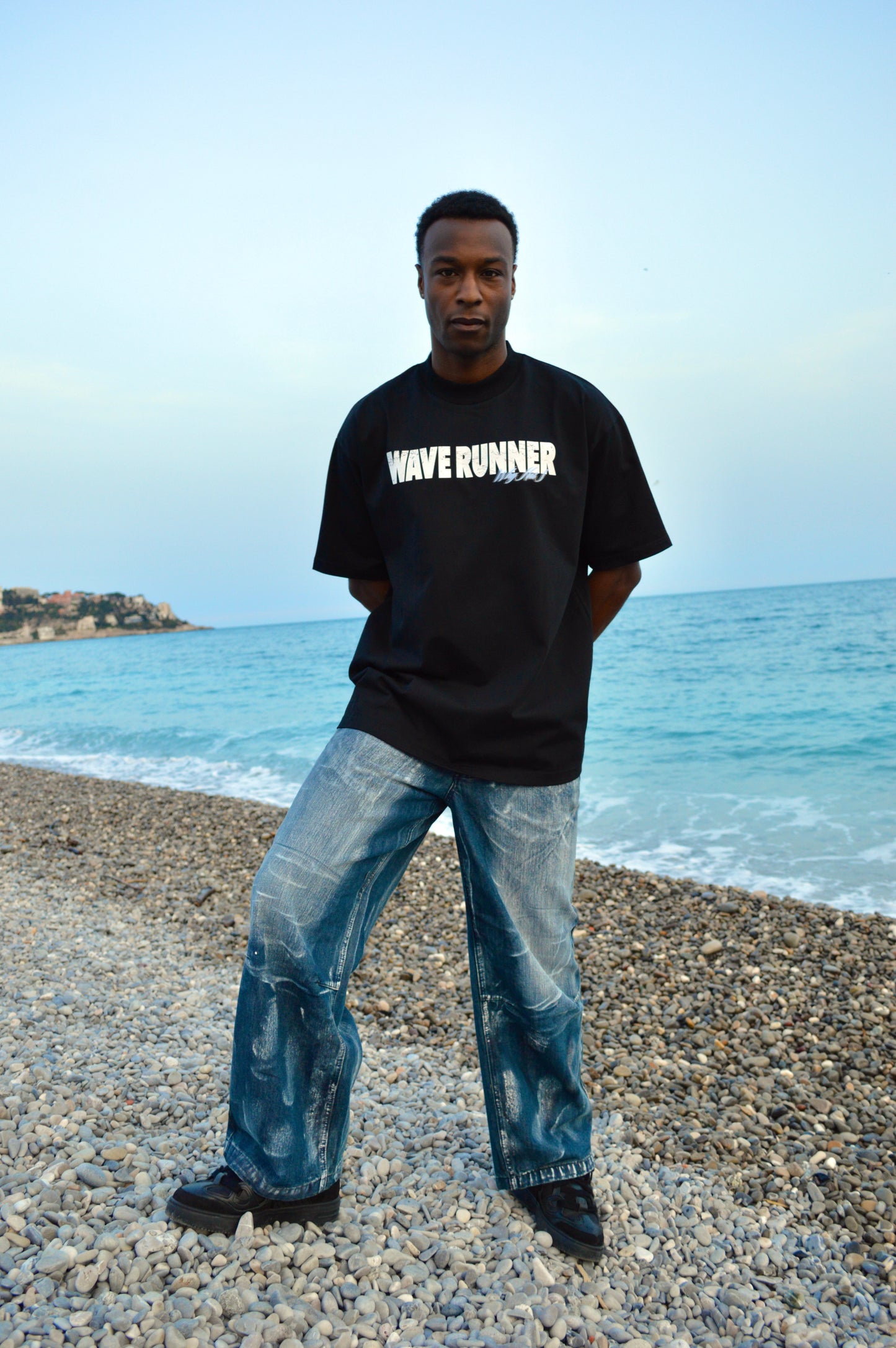 Wave Runner- Black T-SHIRT