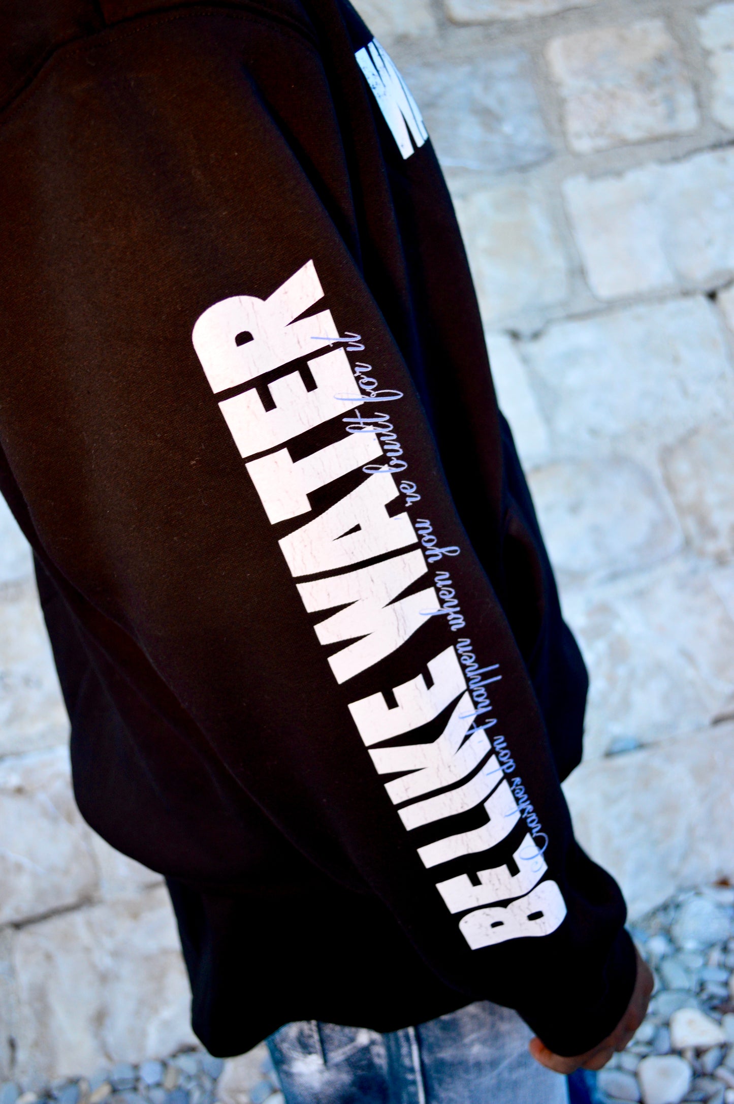 Wave Runner- Black Hoodie