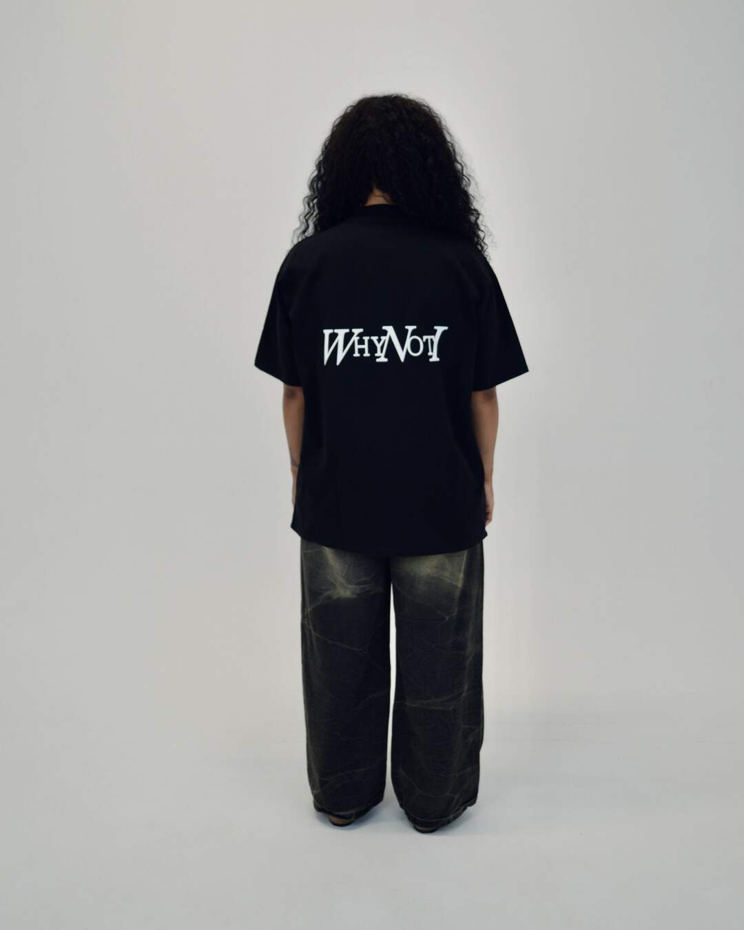 Black statement T-shirt